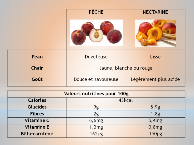 Peach Vs Nectarine Calories